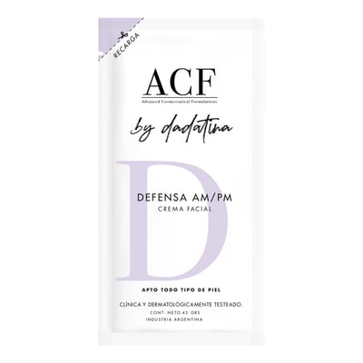 Crema Facial Acf by Dadatina Defensa Am/Pm Recarga