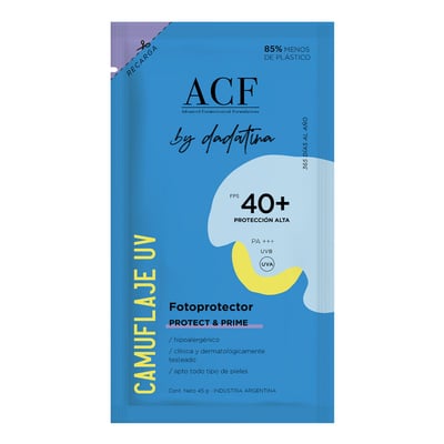 Fotoprotector Acf by Dadatina Protector y Prime Repuesto Fps 40