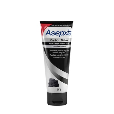 Mascarilla Purificante Asepxia Peel Off Carbón Detox