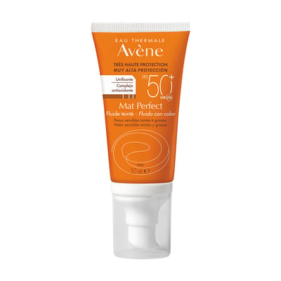 Protector Solar fluido con color Avene Mat Perfect FPS 50+