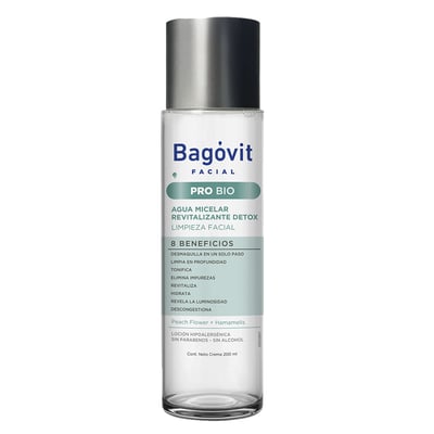 Agua Micelar Facial Bagóvit Pro Bio Detox