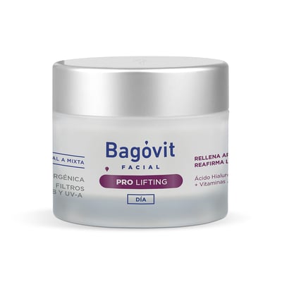 Crema Antiarrugas Reafirmante Bagóvit Facial Pro Lifting Día Todo Tipo de Piel