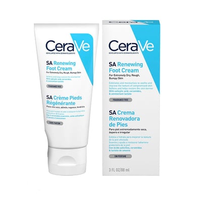 Crema Renovadora de Pies CeraVe con Ácido Salicílico