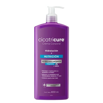 Crema Corporal Cicatricure Hidratación y Nutrición con Ácido Hialurónico