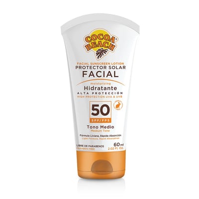 Protector Solar Cocoa Beach Facial Color Fps50