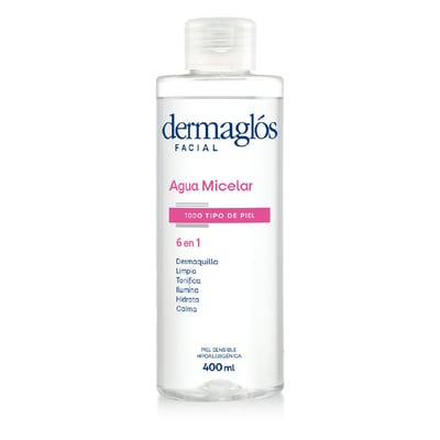 Agua Micelar Dermaglós 6 en 1