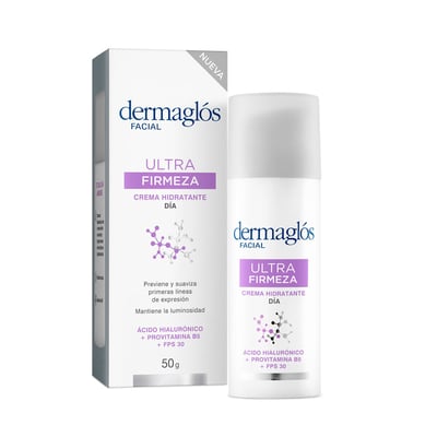 Crema Dermaglós Hidratante de Día Fps 30+ Ultra Firmeza