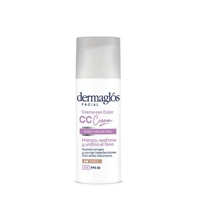Crema Facial Dermaglós CC Cream Ultra Age Hidratante de Día Fps 30