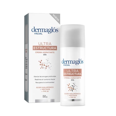 Crema Facial Dermaglós Hidratante de Día Fps 30+ Ultra Estructura