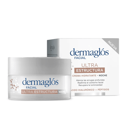 Crema Facial Dermaglós Hidratante de Noche Ultra Estructura