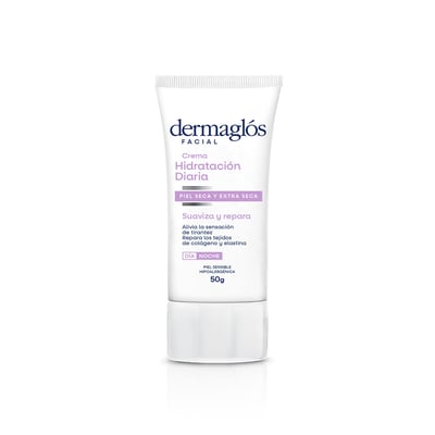Crema Facial Dermaglós Nutritiva de Noche para Piel Seca