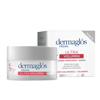 Crema Facial Dermaglós Ultra Volumen Hidratante de Noche