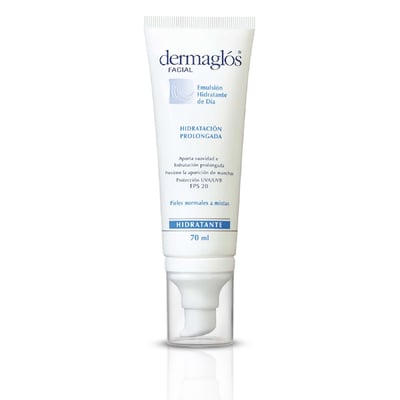 Emulsión Facial Dermaglós Hidratante de Día Fps 20+