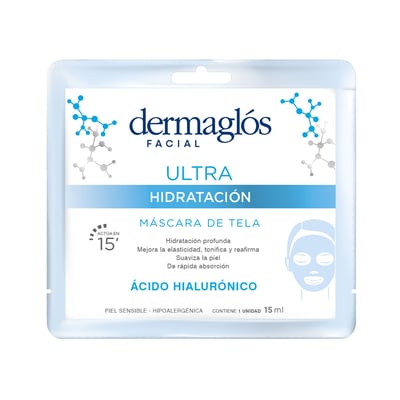 Máscara de Tela Dermaglós Ultra Hidratación