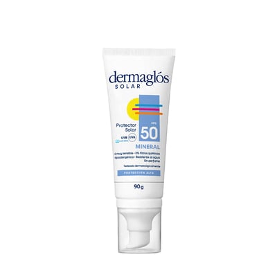 Protector Solar Dermaglós Emulsión Mineral Fps 50