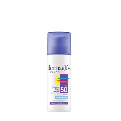 Protector Solar Facial Dermaglós Fluido Invisible Fps 50+