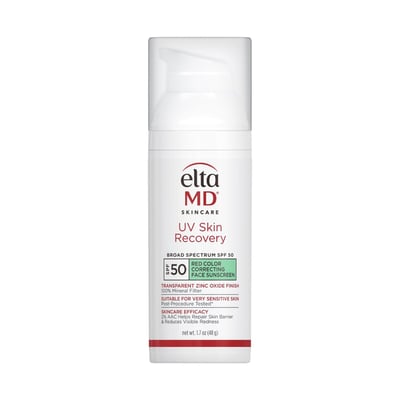 UV Skin Recovery Red Color Correcting Green Tint Broad Spectrum SPF 50