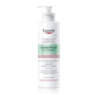 Gel Limpiador Concentrado Eucerin DermoPure Triple Effect