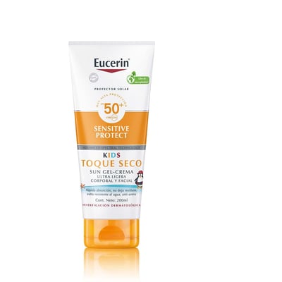 Protector Solar Corporal y Facial Eucerin Kids Fps 50+ 200 ml