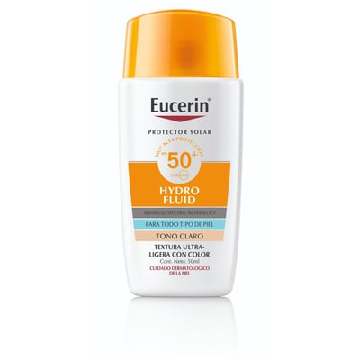 Protector Solar Eucerin Sun Hydro Fluid Tono Claro Fps 50+