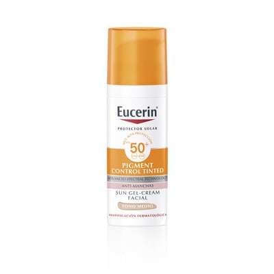 Protector Solar Facial Eucerin Pigment Control Tono Medio para Todo Tipo de Piel Fps 50+