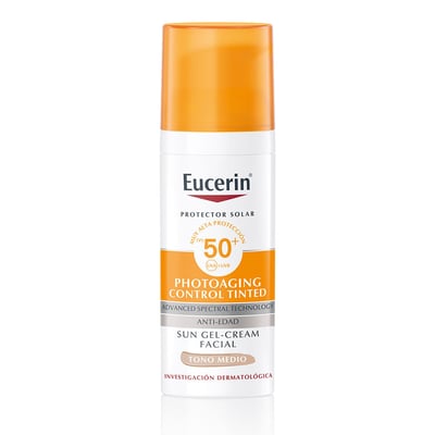 Protector Solar Facial Eucerin Sun Photoaging Control Tono Medio Fps 50+