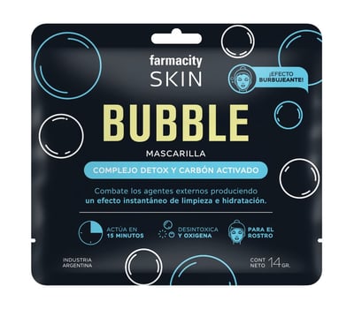 Máscara facial Farmacity Skin Bubble