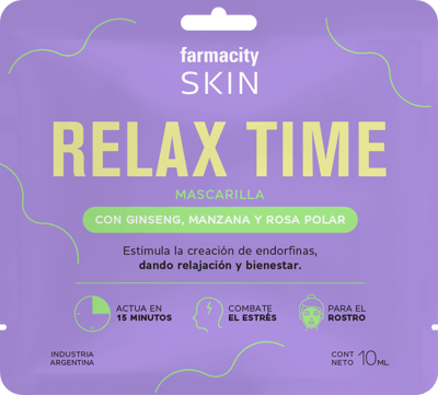 Máscara Facial Farmacity Skin Relax Time