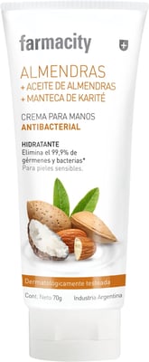Crema para Manos Farmacity Antibacterial Almendras