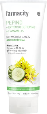 Crema para Manos Farmacity Antibacterial Pepino