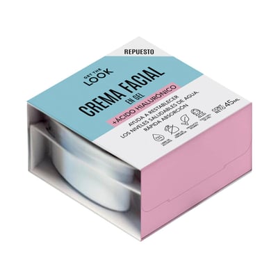 Repuesto de Crema Facial Get The Look con Ácido Hialurónico