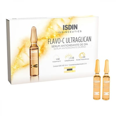 Ampollas Sérum Antioxidante de Día Isdin Isdinceutics Flavo-C Ultraglican
