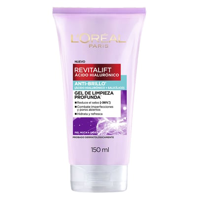 Gel de Limpieza Anti Brillo L'Oreal Paris Revitalift