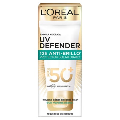 Protector Solar L'Oréal Paris UV Defender Anti-Brillo Fps 50+