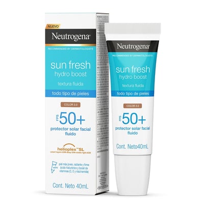 Protector Solar Facial Neutrogena Hydro Boost Tono Medio Fps 50+