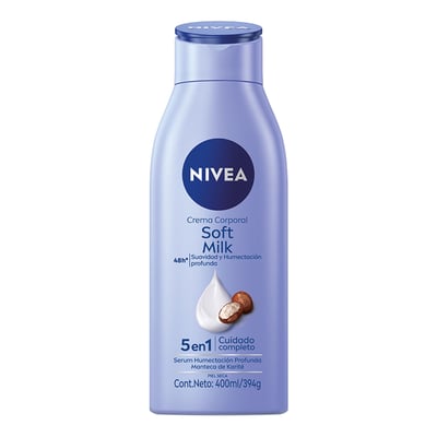 Crema Corporal Nivea Soft Milk 5 en 1 Piel Seca