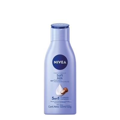 Crema Corporal Nivea Soft Milk 5 en 1 Suavidad y Humectación Profunda Piel Seca