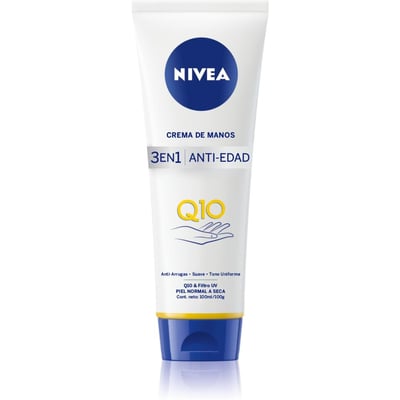 Crema de Manos Antiarrugas Nivea Q10 3 en 1