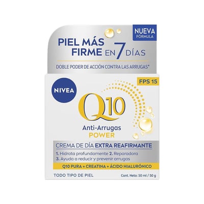 Crema Facial de Día Nivea Q10 Power Anti-arrugas FPS 15