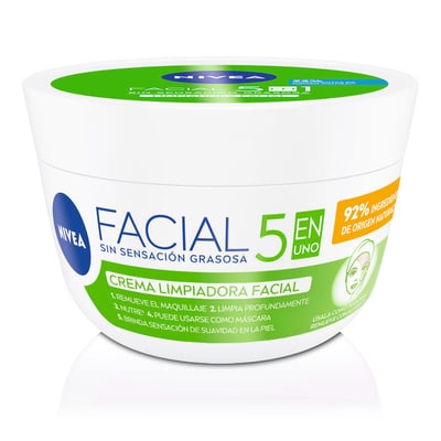 Crema Facial Nivea 5 en 1 Cuidado Limpiadora para Todo tipo de Piel
