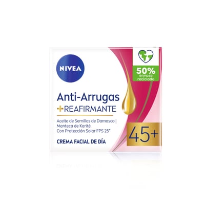 Crema Facial Nivea Antiarrugas con Semillas de Damasco 45+