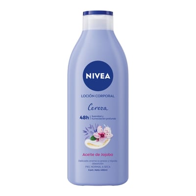 Loción Corporal Nivea Cereza y Aceite de Jojoba