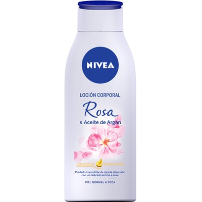 Loción Corporal Nivea Rosa y Aceite de Argán