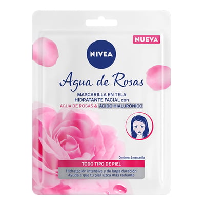 Mascarilla en Tela Facial Nivea de Papel Rose Care