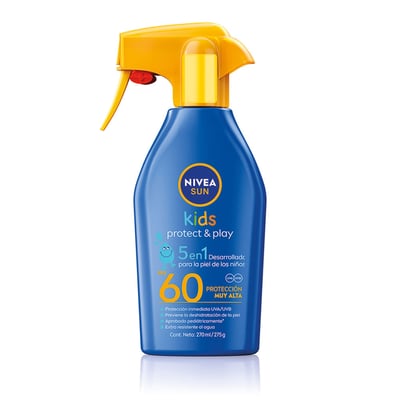 Protector Solar en Spray Nivea Kids Protect & Play 5 en 1 Fps 60