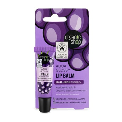 Bálsamo Labial Organic Shop Ácido Hialurónico y Mora