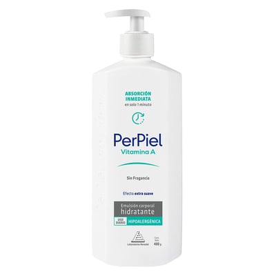 Emulsión Corporal Perpiel Absorción Inmediata sin Fragancia