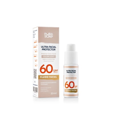 Protector Solar Facial Pura Soap Fluido con Color Light Fps 60