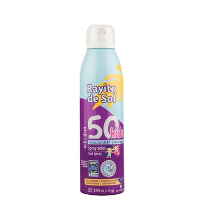 Protector Solar en Spray Rayitos del Sol Kids Fps 50