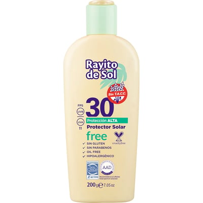 Protector Solar Rayitos del Sol Gluten Free Fps 30